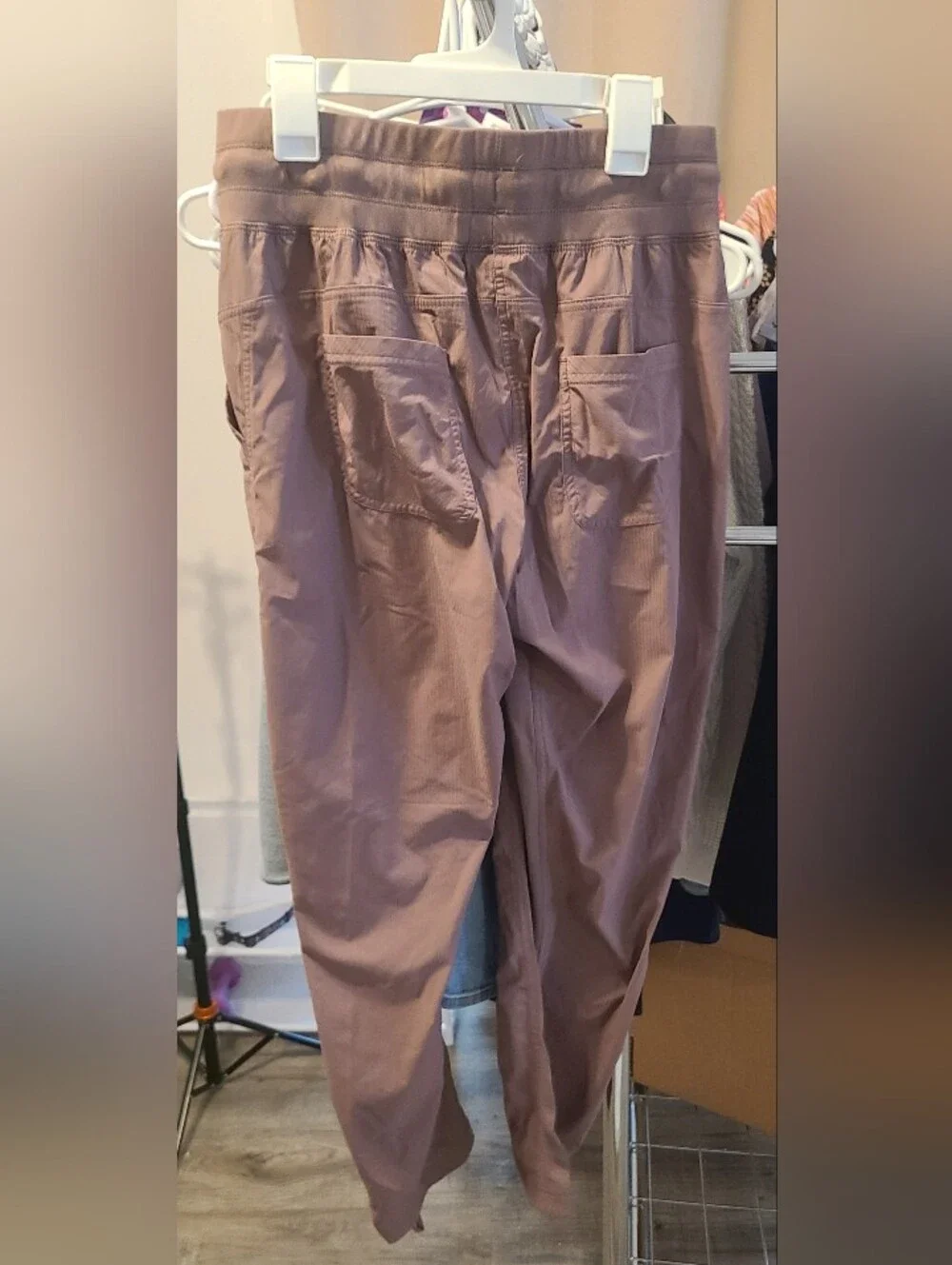 CRZ YOGA Plum Drawcord Yoga Track Pants Athletic 7/8 Length, 4-6 Small - Picture 4 of 16